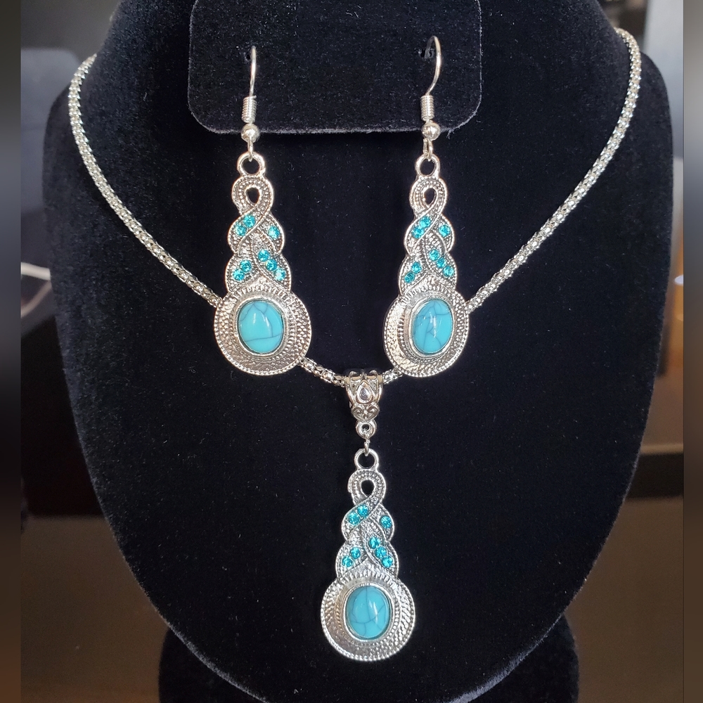 3pcs boho chic necklace & earrings set - Picture 11 of 11